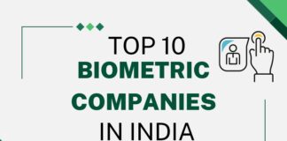 Top 10 biometric companies in india