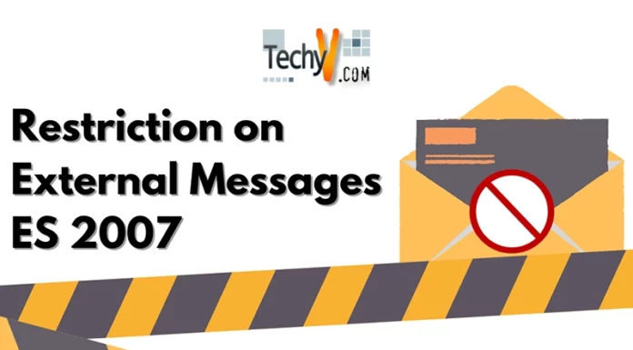 Restriction on External Messages ES 2007