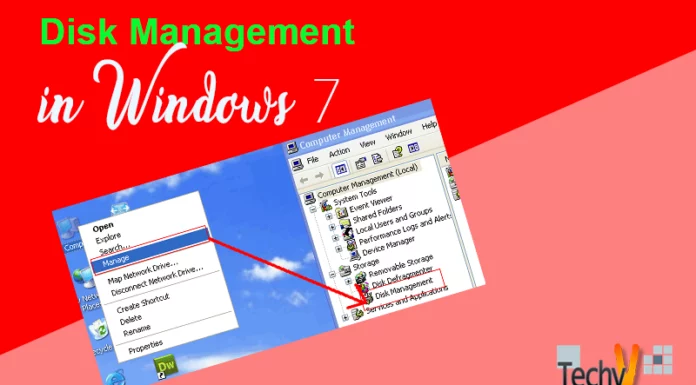 Disk Management in Windows 7