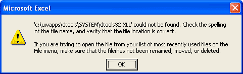 Error message when trying to open Excel - Techyv.com