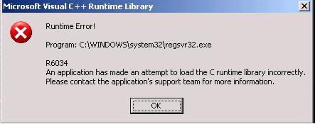 Microsoft Visual C Runtime Error Techyv Com