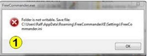 Folder is not writable