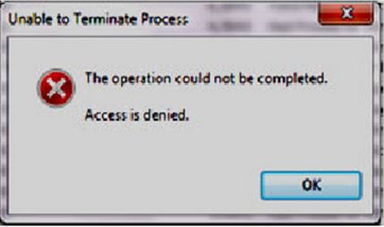 Unable To Terminate Process The Operation Could Not Be Completed ...