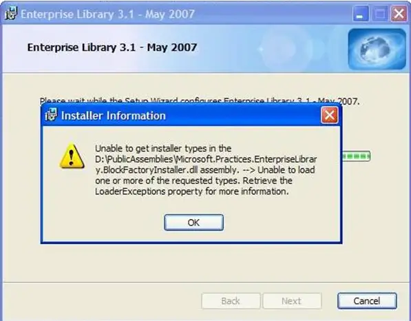 installer information