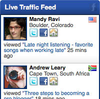 Feedjit-live traffic feed
