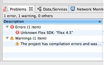 Unknown Flex SDK: “Flex 4. 5”