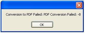 Conversion To Pdf File Format Failed Techyv Com