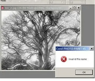 Invalid file name