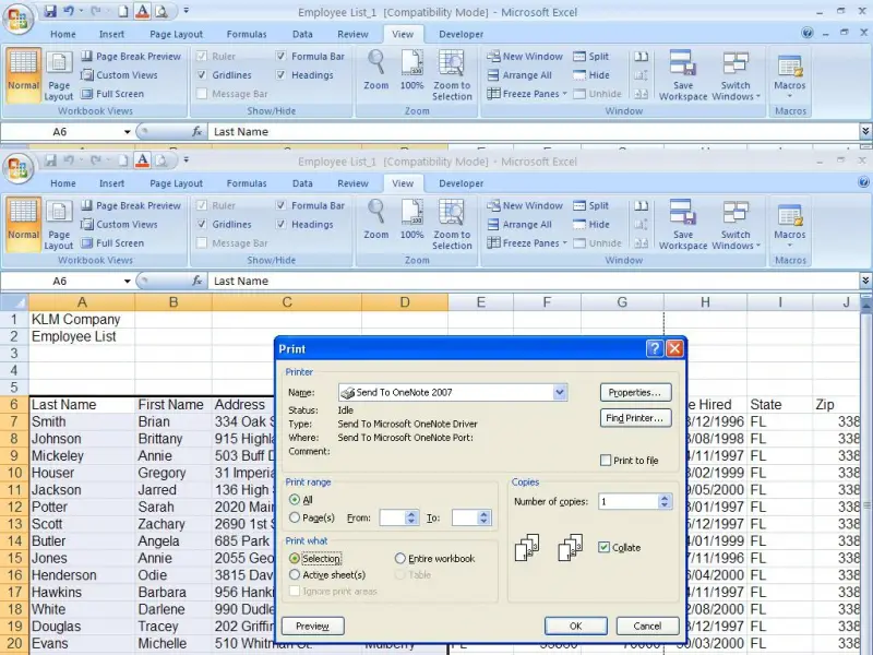 Excel - print specific cells - Techyv.com