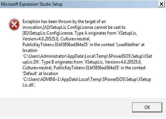 miscrosoft expression studio setup