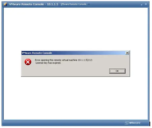 Не открывается vmware remote console