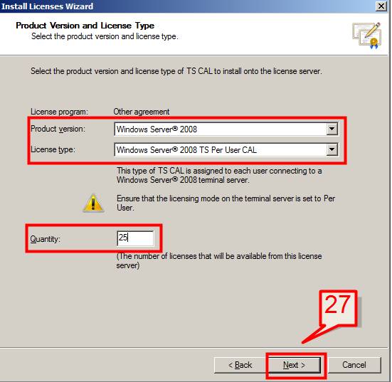 windows terminal service license migrate from 2003 to 2008