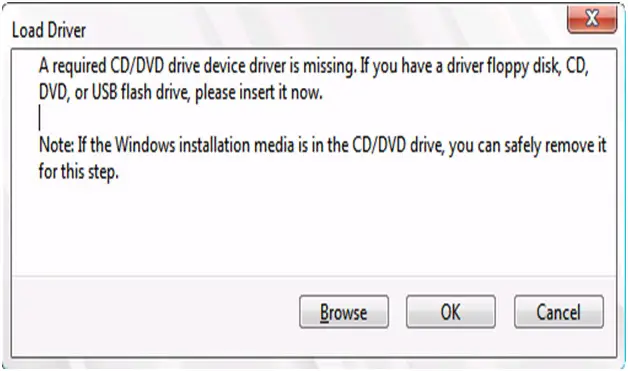 cd dvd device driver missing windows 7 install usb
