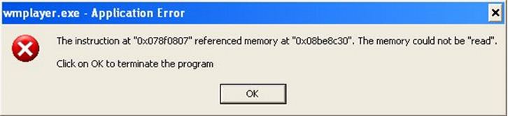 Wmplayer.exe – Application Error message on Windows - Techyv.com