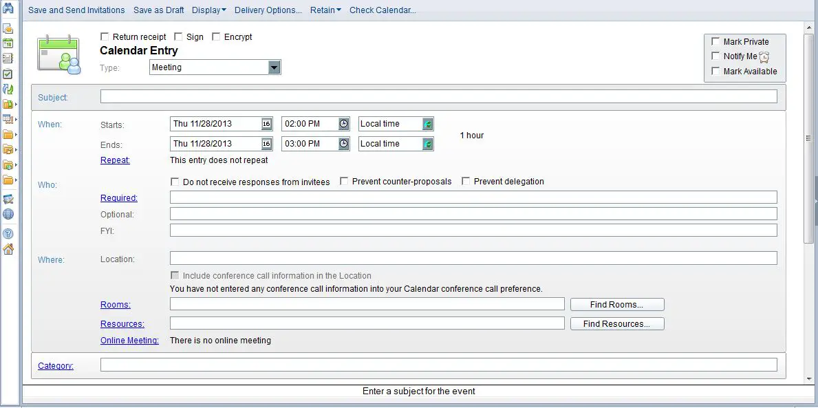 Lotus notes step by step on how to use Calendar