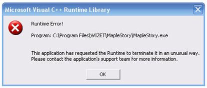 Microsoft Visual C Runtime Library Error Techyv Com