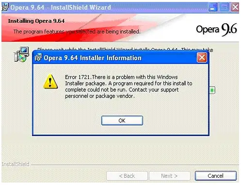 Error initializing opera module 15 logdoc что делать