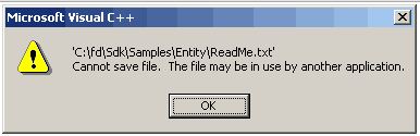 MS Visual C++ error while saving a file - Techyv.com