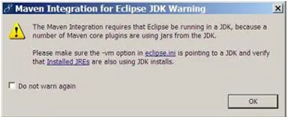 Eclipse is running a JDK