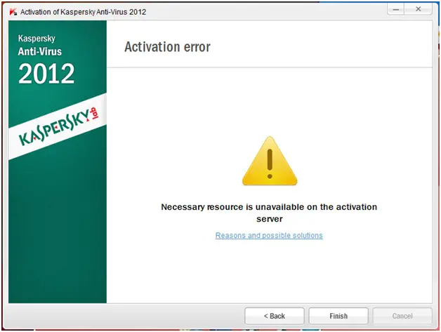 kaspersky computer is unavailable