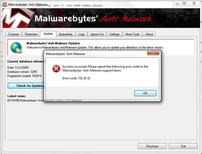 malwarebytes error code 5