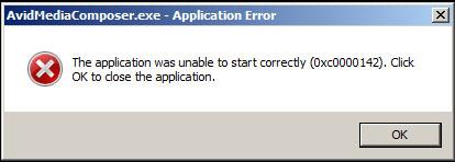 AvidMediaCompresser.exe - Application error
