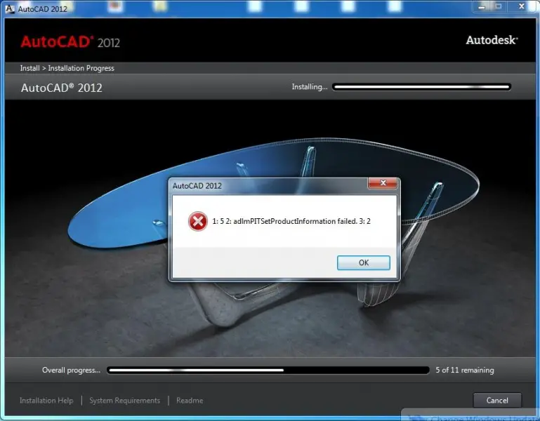 install autocad 2012 64 bit