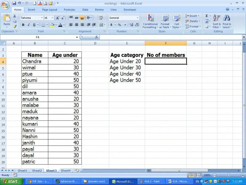 Help needed to count members in a sport club. - Techyv.com