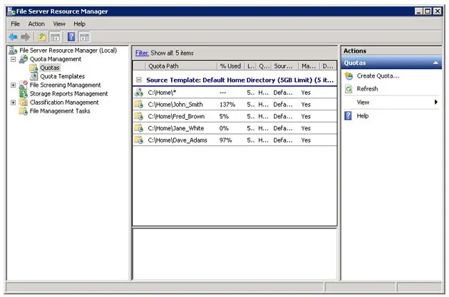 File Server Resource Manager