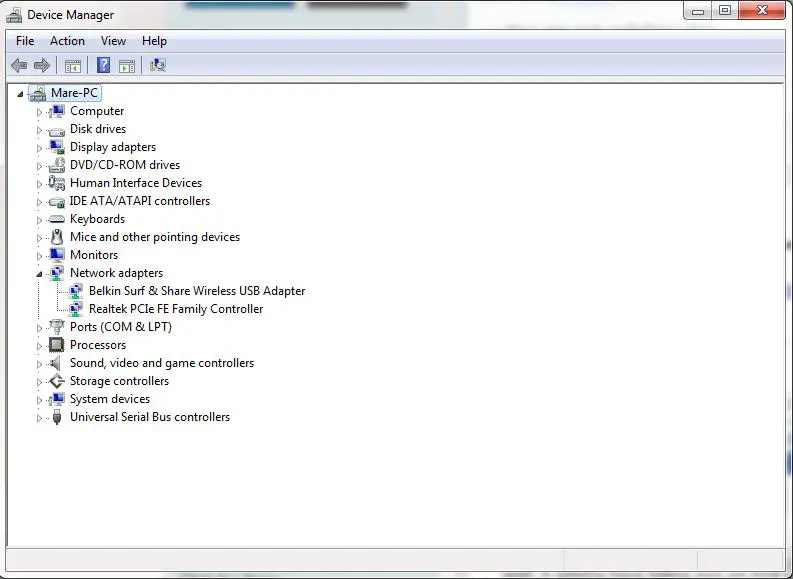 Device Manager Mare-PC