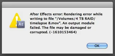 After effects error file is damaged 33 7 что делать