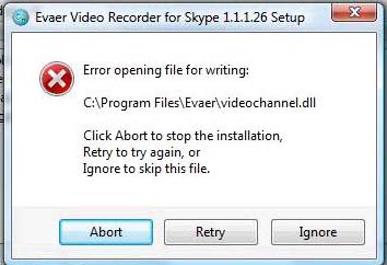 Evaer Video Recorder for Skype 2.3.8.21 instaling