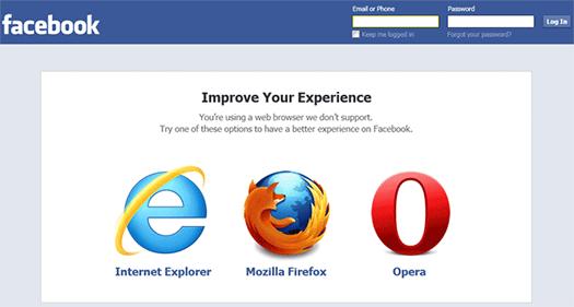 Different Web Browser