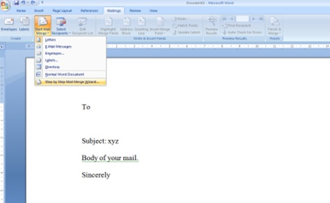 Mail Merge Wizard