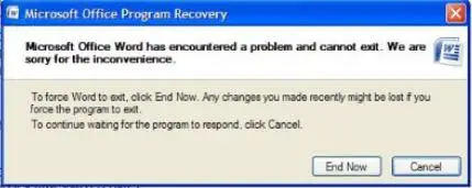 cannot save word document because of file permission error