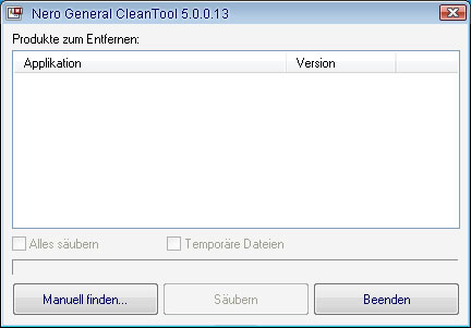 Nero genaral clean tool