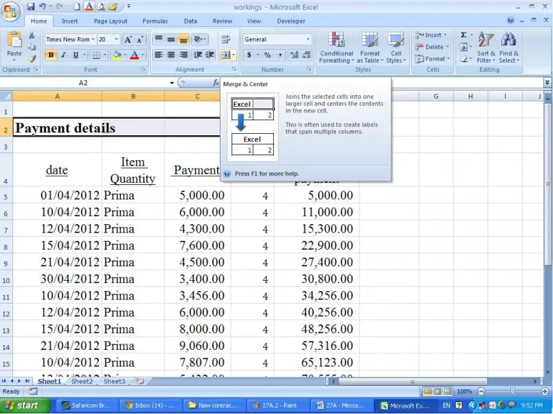 How To Center A Headings Ms Excel Techyv