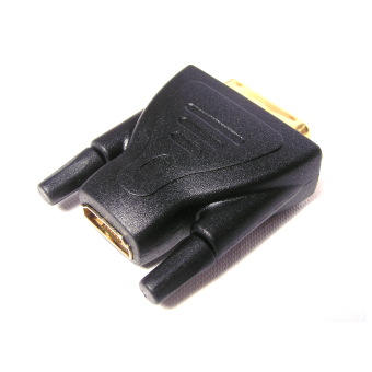 VGA plug by using hdmi to VGA converter