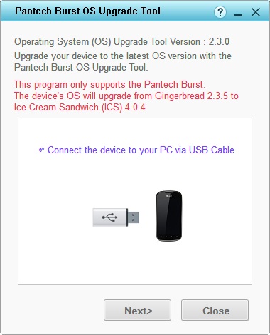 Connect your Device with PC via USB cable