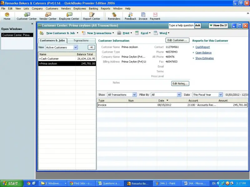 Quickbook 2006