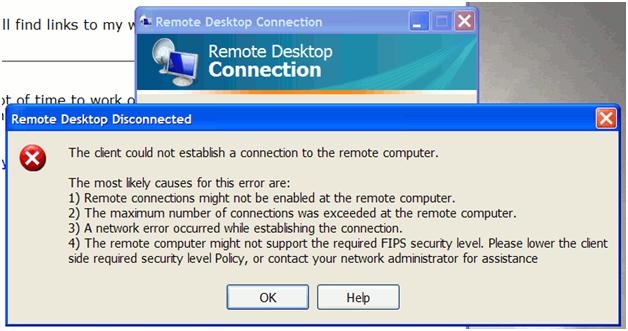 The connection to the remote computer ended ошибка vmware horizon client