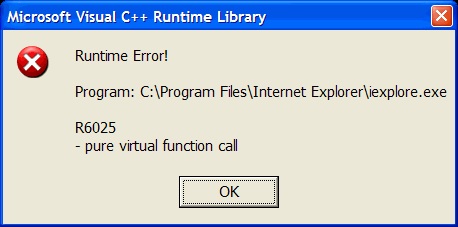 Microsoft visual c runtime library ошибка r6016