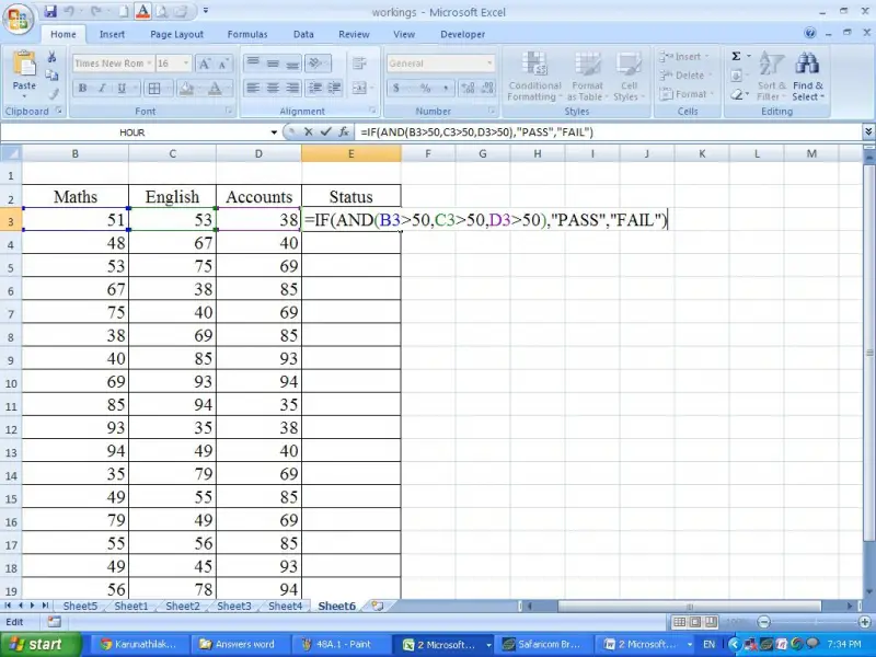 Type formula in Proper Column