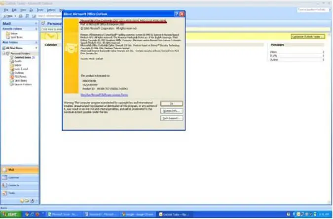 outlook version check