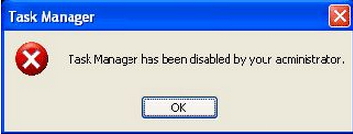 Task Manager has been disabled