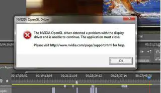 Не удается найти описание для идентификатора события 1 из источника nvidia opengl driver