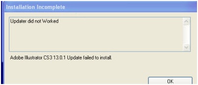 adobe updater fails to install
