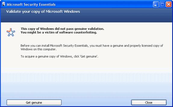 Microsoft Security Essentials