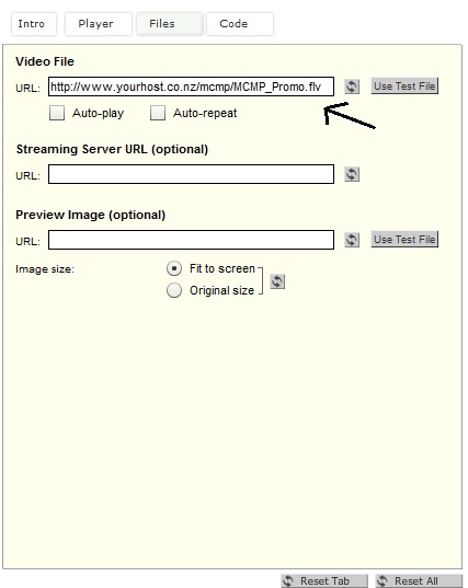 Streaming Server URL