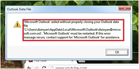 outlook for mac crashes on startup